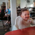 Excited for family breakfast.